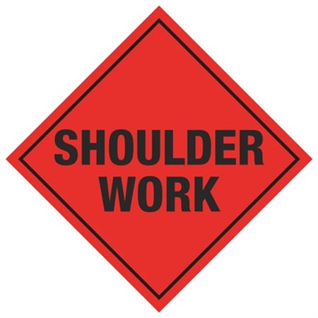 Shoulder Work Sign